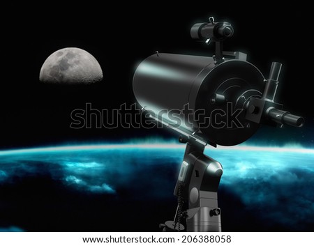 telescope and space concept