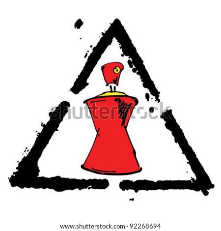Grafiti on Aerosol Graffiti Paint Spray Sign Vector Illustration Eps10 Stock