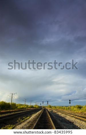 straight rails in nort Russia
