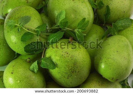 Raw Mango pickle ingredients, India