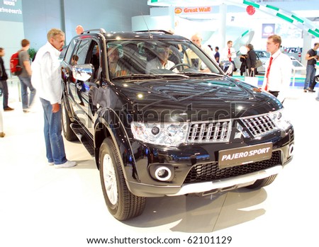 MOSCOW - AUG 26: Mitsubishi Pajero Sport The Moscow international motor show 2010 on August 26, 2010 in Moscow, Russia.