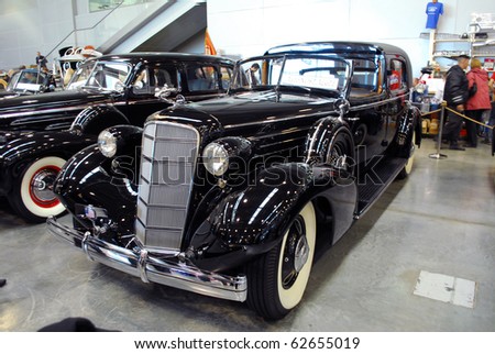 stock photo MOSCOW OCT 07 Cadillac OLD The Moscow Exhibition of 