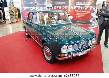 stock photo MOSCOW OCT 07 Alfa Romeo old The Moscow Exhibition of 