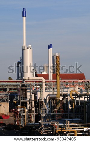 Chemical industry plant Photo of a modern chemical industry plant