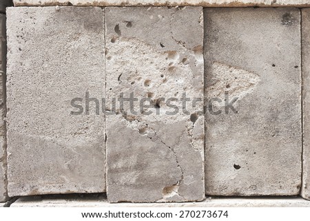 Background image in the form of concrete blocks