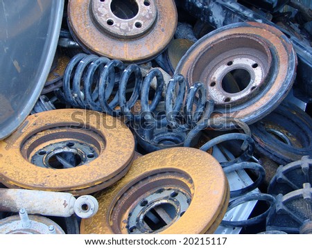 Stock Parts  Cars on Scrap Metal Old Car Parts Stock Photo 20215117   Shutterstock