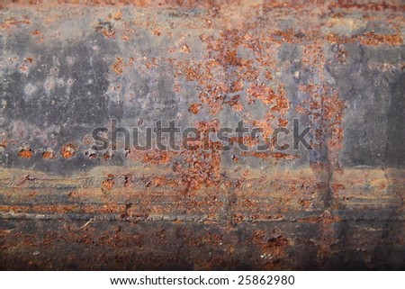 stock photo : rusty steel pipe