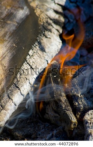 Fire Outside in Fire pitt