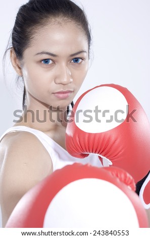 martial arts women asian boxing sport