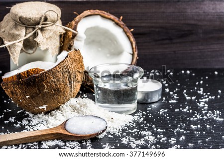 Coconut oil and coconut milk for alternative therapy