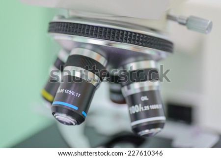 Scientific microscope lens, A microscope is an instrument used to see too small objects