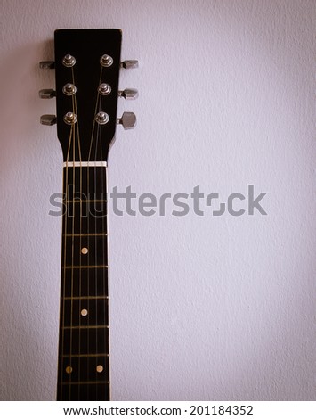 The Old Guitar Neck and Frets.