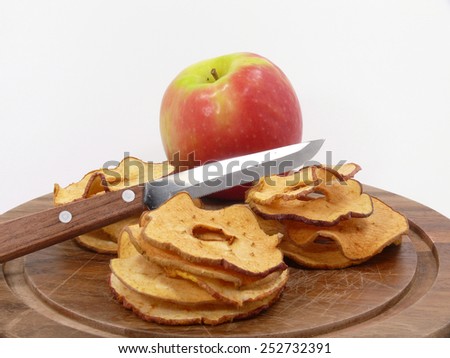 drying apple chips