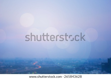 Blurred night city background with circle light. blur backgrounds concept