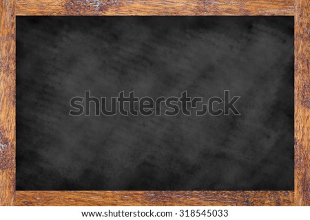 vintage chalk board background textures with old vintage wooden frame ,blackboard concept.use for work about backgrounds,design,decorate,business,education and etc.