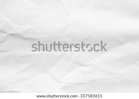 abstract crumpled white blank paper background texture:detail of wrinkle texture pattern concept:creased white paper backdrop concept.