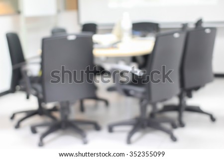 blurred meeting conference room background:blurry business backdrop wallpaper concept.