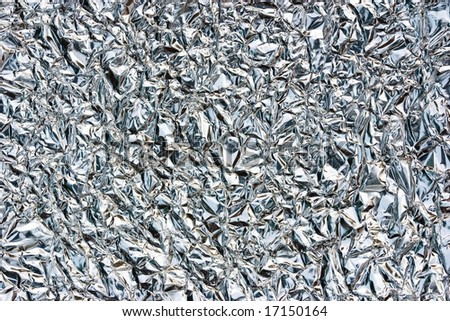 sheet of shiny tin foil