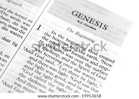 Verse from Genesis in the bible