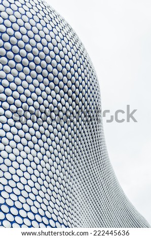 BIRMINGHAM, ENGLAND, UK - OCTOBER 01, 2014: The new Bull Ring shopping centre was designed by Future Systems architects for Selfridges, following an organic form inspired by the Fibonacci sequence