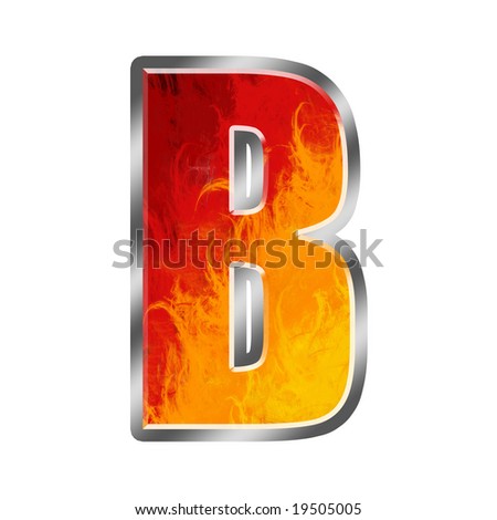 Burning Letters Alphabet B Stock Photo 19505005 : Shutterstock