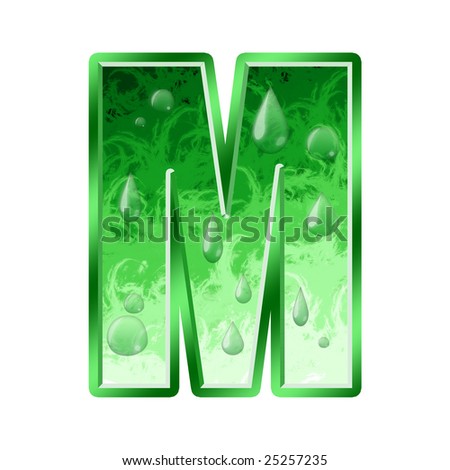 letter m green