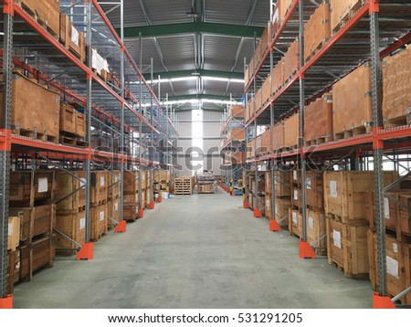 interior of warehouse