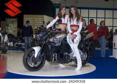 Batalha - February 1, 2009: Suzuki  participating in the event of the Expomoto - Hall of bikes, accessories and equipment  on February 1, 2009 in Batalha in Portugal