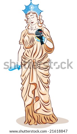 Greek Woman Statue