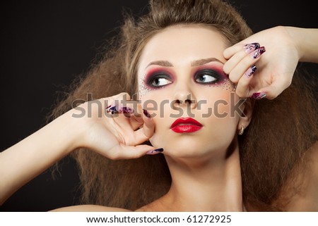 picture of  girl face  isolated