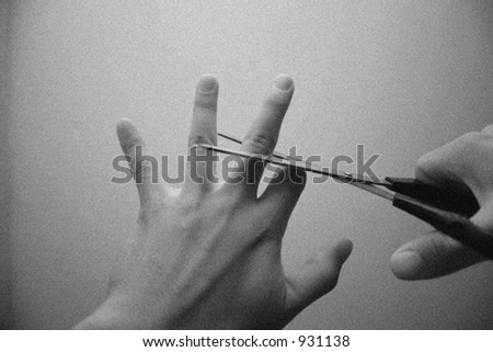 cutting finger off cutting finger off