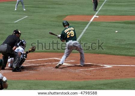 Dan Johnson, first base, Oakland Athletics August 22, 2007 vs. Toronto Blue Jays