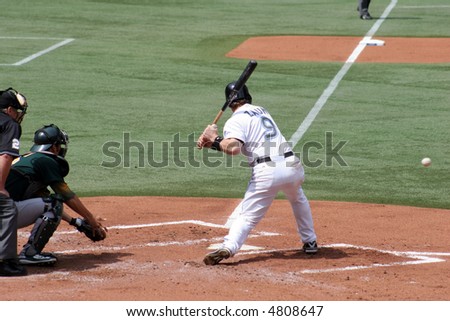 Greg Zaun, catcher, Toronto Blue Jays August 22, 2007 vs. Oakland Athletics