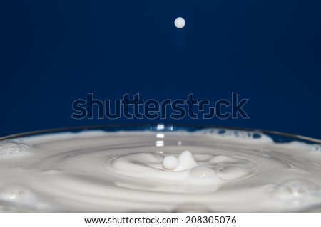 drop of milk frozen in time