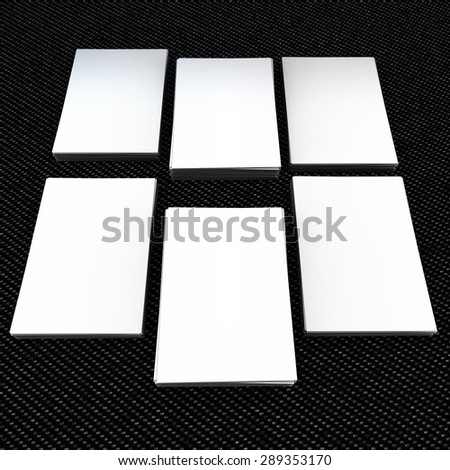 white cards on a jean background . Template for branding identity. For graphic designers presentations and portfolios.