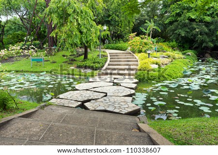 Garden and Water Lilly Feature