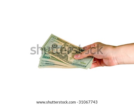 hand holding cash