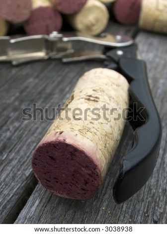 Wine corks and bottle opener.