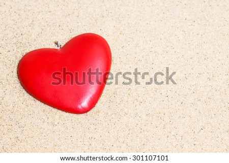 Heart on the sand  background. Forever mine. Love wallpaper, greeting card