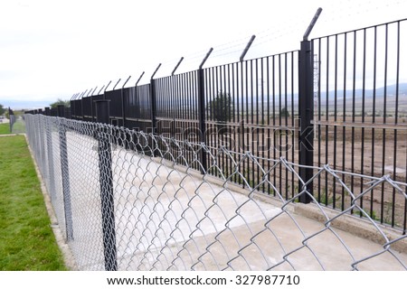 Fence and Razor wire to deter refugees, asylum seekers in Bulgaria, on Oct 13, 2015