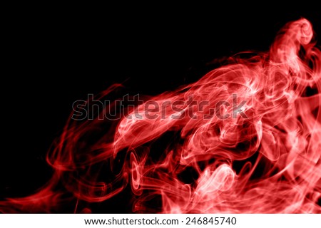 abstract of smoke on black background,Shaped like a tiger.