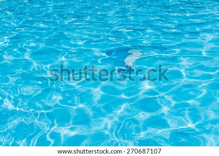 Background of rippled pattern of clean water in swimming pool.