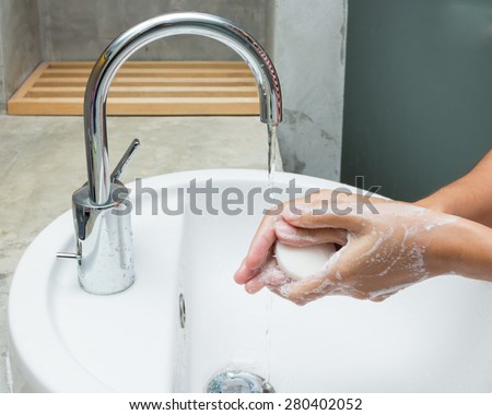 Hygiene. Cleaning Hands. Washing hands.