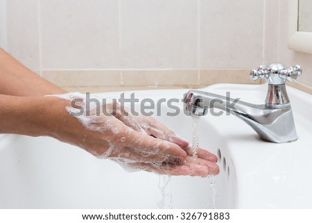 Hygiene. Cleaning Hands. Washing hands