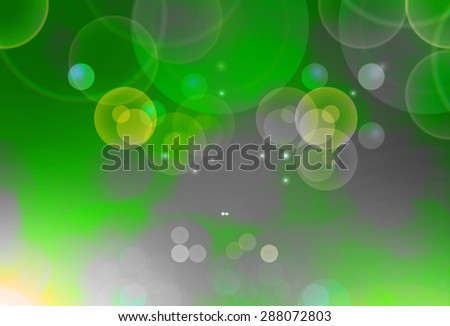 Blue, green and turquoise background with bokeh defocused lights