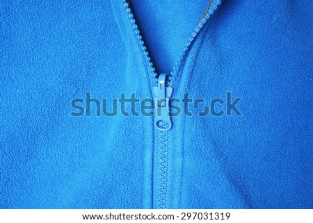 Fleece and Blue Zipper