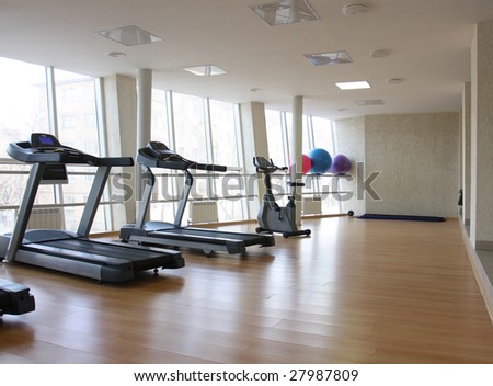 Treadmills in the health club