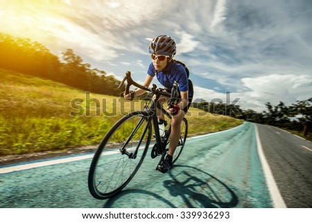 Woman Cycling outdoor exercise bike paths