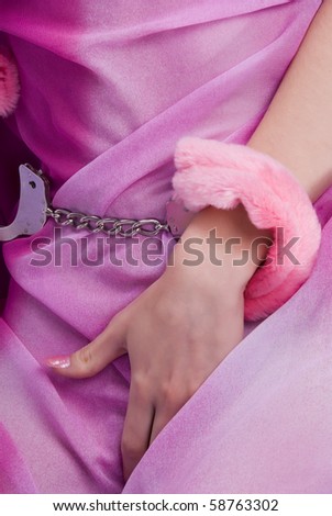 stock photo Closeup of young woman masturbating