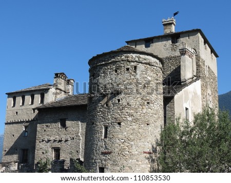 medieval castle of Sarriod de la Tour near Aosta